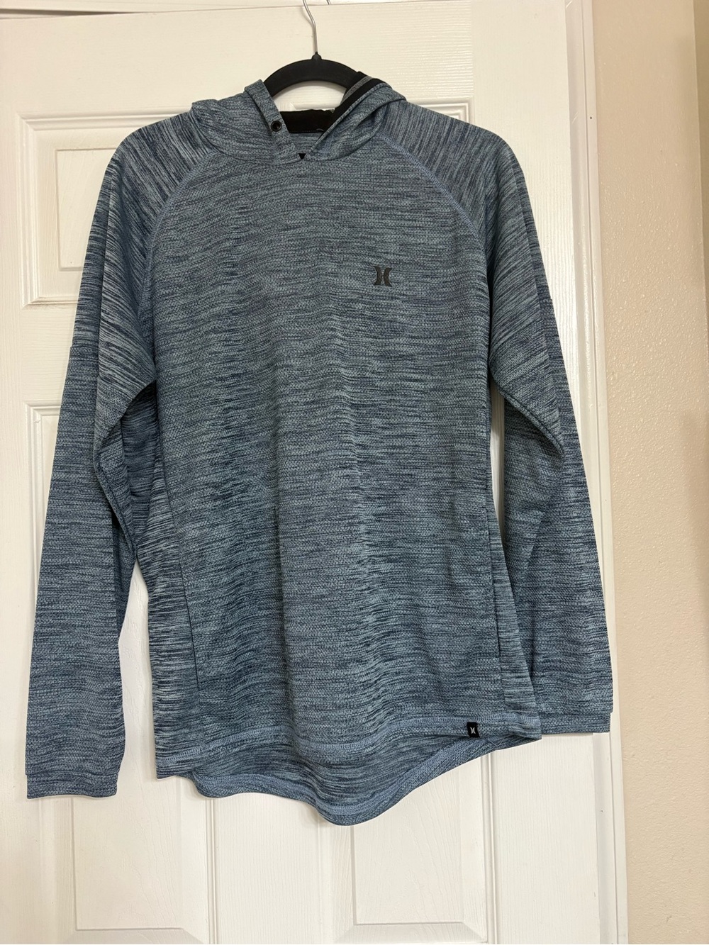Hurley Heathered Blue Pullover Hoodie Size M